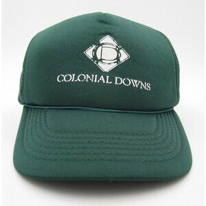 Vintage Youngan Colonial Downs Trucker Mesh Snapback Adjustable Hat (B)